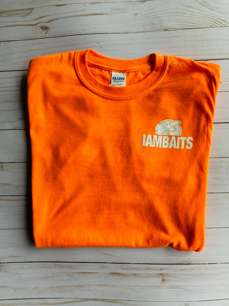 IAMBAITS: Orange Logo Tee