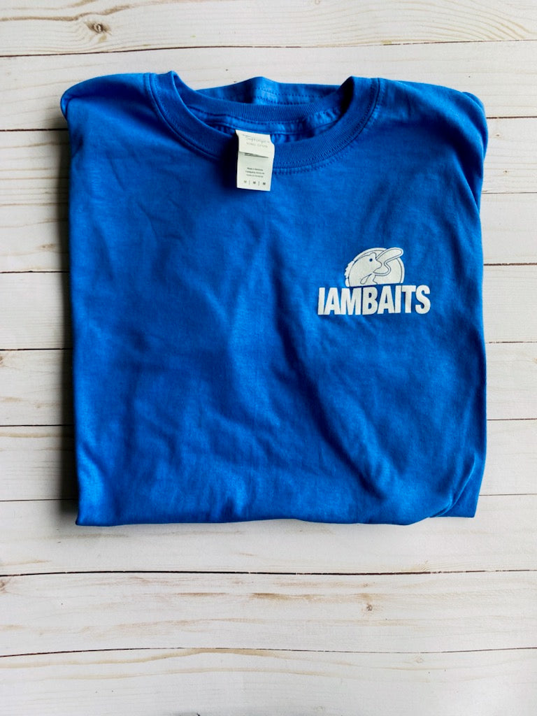 IAMBAITS: Blue Logo Tee