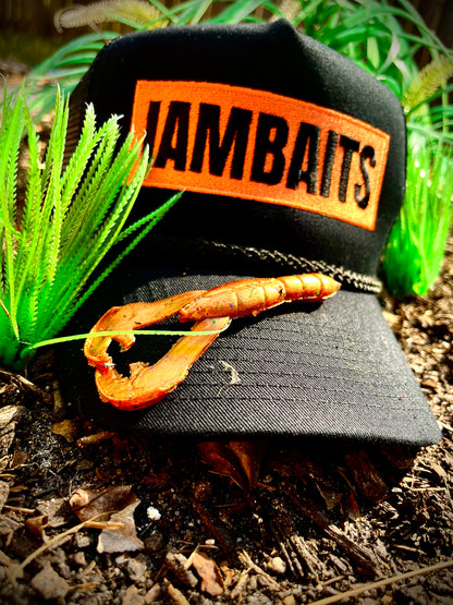 Orange and black trucker hats